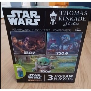 Star‎ Wars 3 Jigsaw Puzzles by Thomas Kinkade Station 3 Interlocking 2000 Pcs